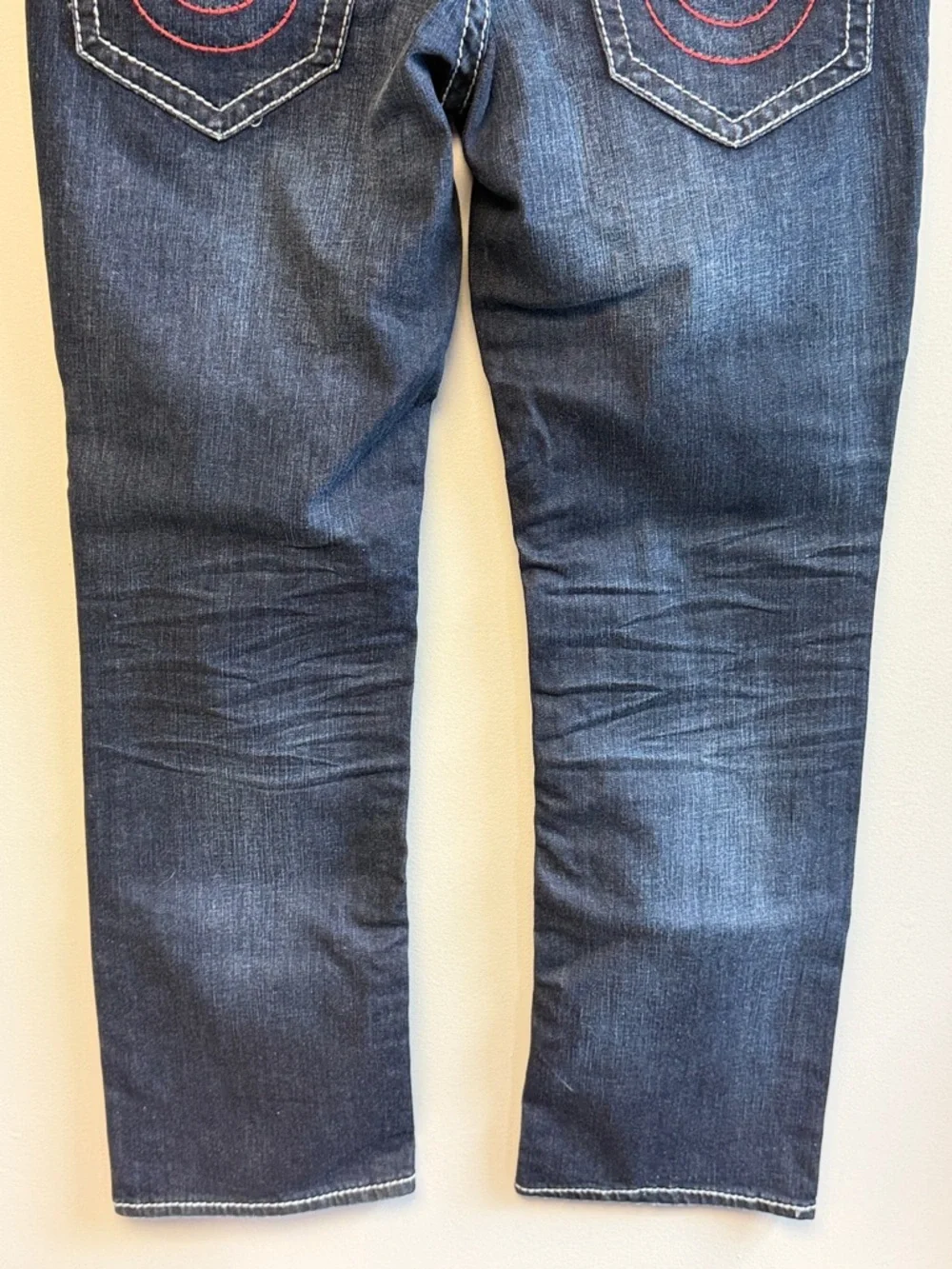 True Religion Ricky Straight Big T Jeans 38x33 NWT Dark Wash